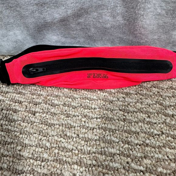 Victoria's Secret...PINK...Slim Mesh Sport Fanny Pack BRIGHT‎ Pink  New - Picture 3 of 4